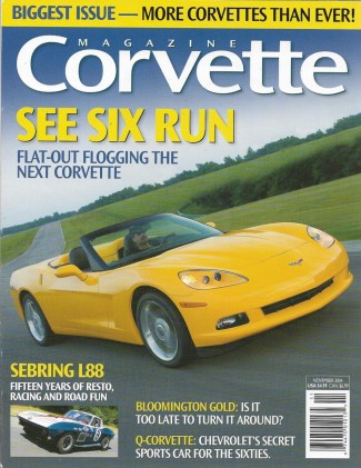 CORVETTE MAGAZINE 2004 NOV - SEBRING L88, Q-CORVETTE GADGETS, LT1